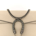 Dollar Calfskin Crystal Super Mini Dionysus Shoulder Bag Mystic White Black Diamond