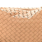 Nappa Intrecciato Small Jodie Hobo Almond