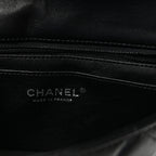Lambskin Quilted Mini Rectangular Flap Black