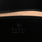 Calfskin Matelasse Mini GG Marmont Shoulder Bag Black