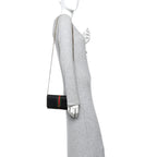 Dollar Calfskin Web Ophidia Wallet On Chain Black