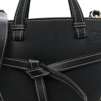 Calfskin Gate Tote Midnight Blue