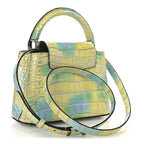 Crocodile Mini Capucines  Yellow Blue