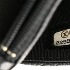 Caviar Quilted Boy Wallet On Chain WOC Black