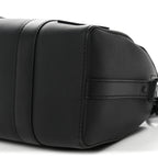 Grained Calfskin Aerogram City Keepall Black
