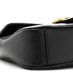 Calfskin Matelasse Small GG Marmont Shoulder Bag Black