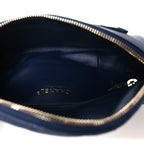 Caviar Quilted Filigree Waist Bag Blue