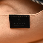 Calfskin Matelasse Small GG Marmont Chain Shoulder Bag Black