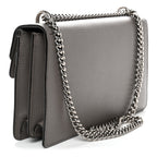 Pebbled Calfskin Small Dionysus Shoulder Bag Dusty Grey