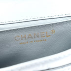 Aged Calfskin Quilted 2.55 Reissue Chain Waist Bag Light Blue