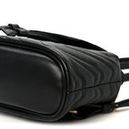 Calfskin Matelasse GG Marmont Flap Backpack Black
