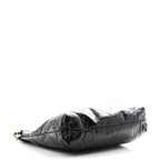 Glazed Calfskin  Quilted Small Chanel 22 Black