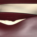 Calfskin Matelasse Small GG Marmont Shoulder Bag Rosso Ancora