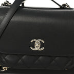 Caviar Quilted Medium Business Affinity Flap Black