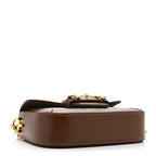 GG Supreme Monogram Web Mini Horsebit 1955 Shoulder Bag Beige Brown Sugar