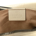 Calfskin Matelasse Small GG Marmont Chain Shoulder Bag White