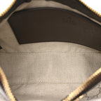 GG Supreme Monogram Textured Dollar Calfskin Web Small Ophidia GG Handbag Beige Ebony New Acero