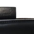 Calfskin Matelasse Small GG Marmont Top Handle Shoulder Bag Black