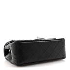 Lambskin Quilted Mini Rectangular Flap Black