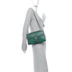 Dollar Calfskin Crystal Small Dionysus Shoulder Bag Emerald