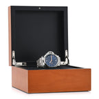 Stainless Steel 42mm Luminor Due Automatic Watch Blue PAM01124