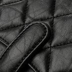 Aged Calfskin Quilted 2.55 Reissue Pouch With Chain Handle Black