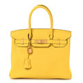 Togo Birkin 30 Jaune Citron