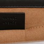 GG Supreme Monogram Calfskin Small Padlock Shoulder Bag Beige Black Cuir