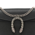 Dollar Calfskin Crystal Super Mini Dionysus Shoulder Bag Black