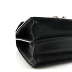 Dollar Calfskin Crystal Web Medium Dionysus Bamboo Top Handle Bag Black Black Diamond