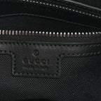 GG Supreme Monogram Web Small Flat Messenger Bag Black Grey
