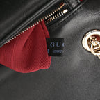 Lambskin Matelasse Medium GG Marmont Shoulder Bag Black