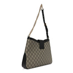 GG Supreme Monogram Medium Padlock Shoulder Bag Black