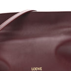 Calfskin Mini Flamenco Knot Clutch Dark Burgundy