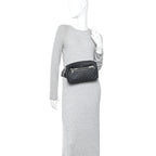 Soft GG Supreme Monogram Web Belt Bag Black Grey