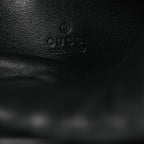 Calfskin Matelasse Front Pocket Mini GG Marmont Bucket Bag Black