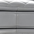 Lambskin Quilted Small Trendy CC Flap Dual Handle Bag Grey