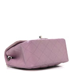 Lambskin Quilted Mini Square Flap Purple