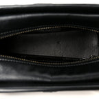 Snakeskin Patent Calfskin Small Gabrielle Hobo Black