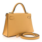 Epsom Mini Kelly Sellier 20 Paille