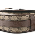 GG Supreme Monogram Web Mini Ophidia Flap Shoulder Bag Brown