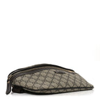 GG Supreme Monogram Belt Bag Dark Brown