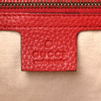 Calfskin Small GG Marmont Top Handle Bag Vulcanic Red