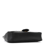 Calfskin Matelasse Medium GG Marmont Shoulder Bag Black