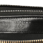 Lambskin Quilted Small Boy Clutch With Chain So Black