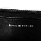 Pearly Lambskin Quilted Wallet On Chain WOC So Black