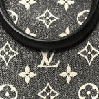 Denim Monogram Jacquard Speedy Bandouliere 25 Black