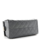 Caviar Quilted Small Chanel 25 Handbag Dark Grey