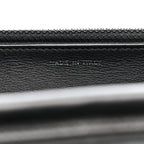 Crumpled Calfskin Quilted Wallet On Chain WOC So Black