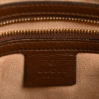 GG Supreme Monogram Small Horsebit 1955 Shoulder Bag Beige Brown Sugar